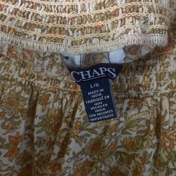 Chaps Women's 3/4 Sleeve Crinkle Blouse - Picture 3 of 4